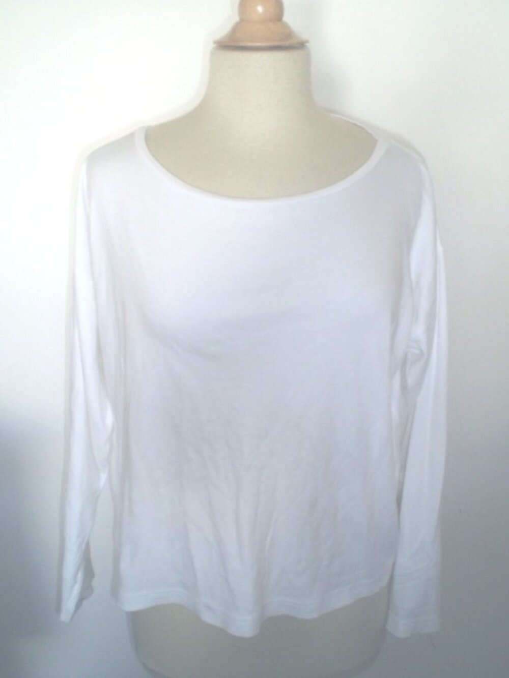 ESKANDAR white 100% PIMA COTTON TOP boxy one size OS